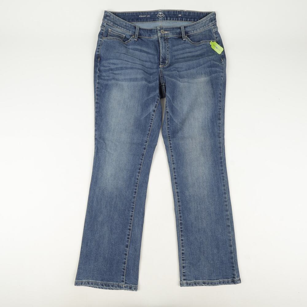 St Jonhs Bay Womens 16W Straight Leg Jeans